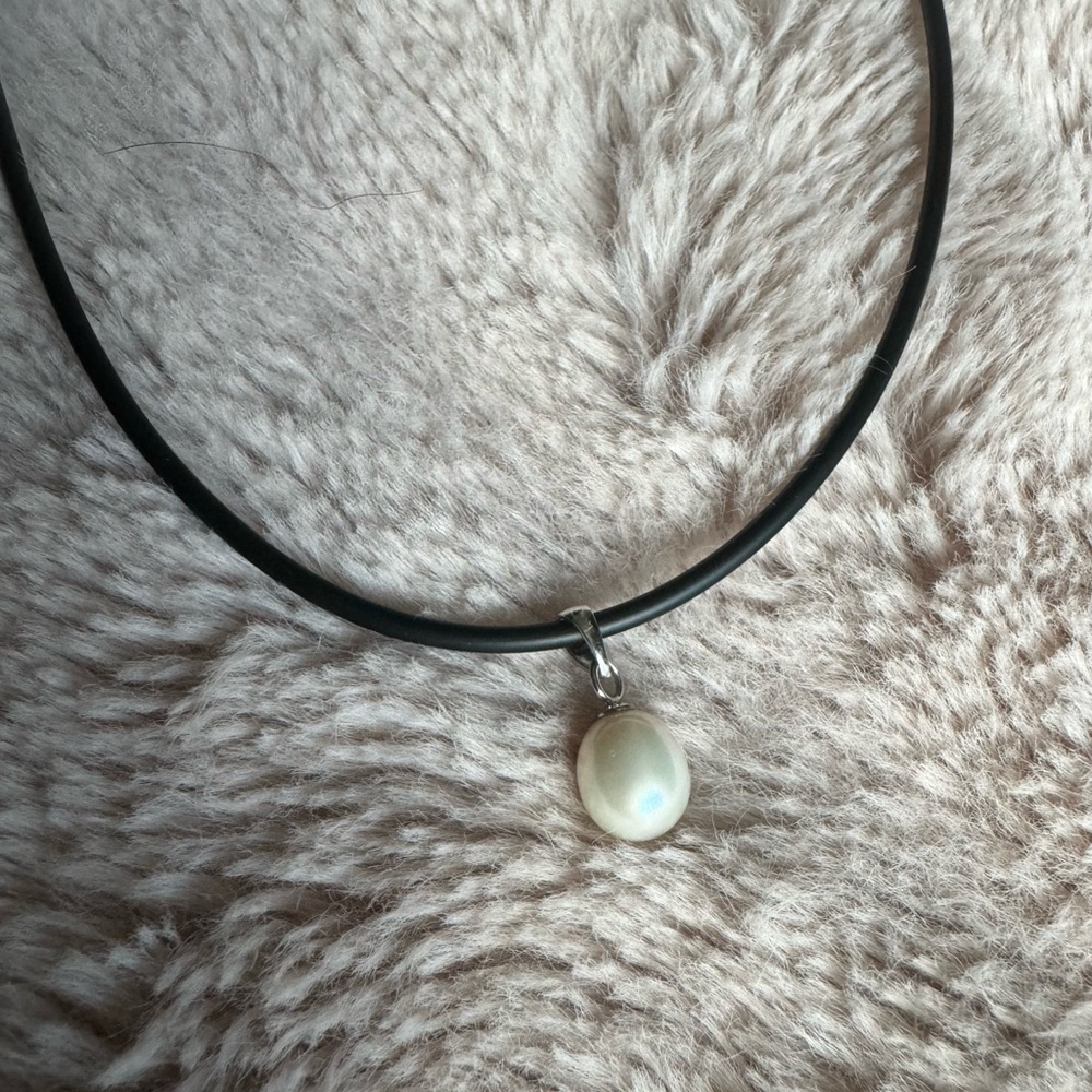 Splendid Pearls silver natural pearl neckless